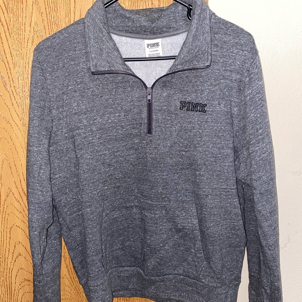 VS Pink quarter zip sweatshirt